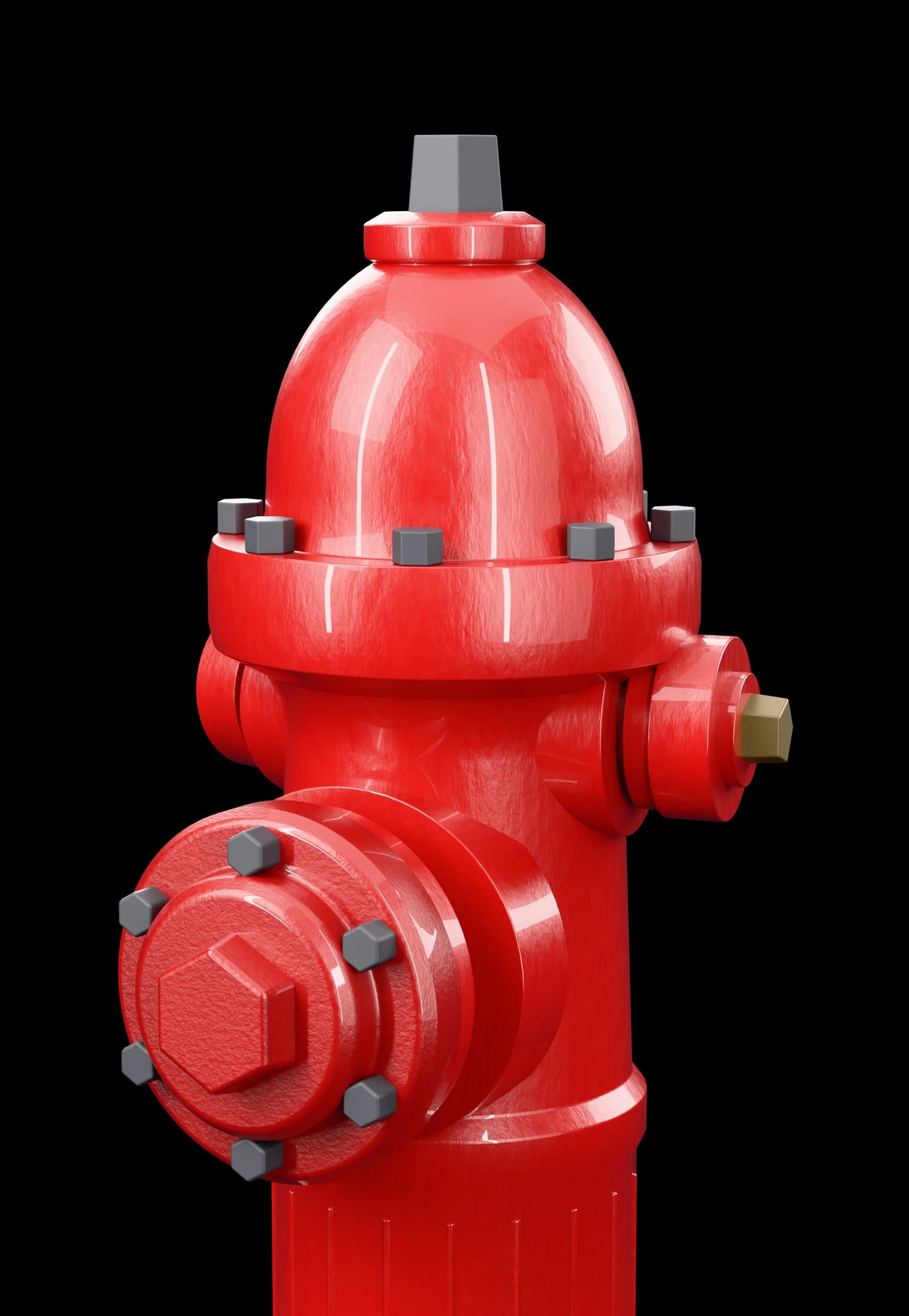 PulseTech red fire hydrant